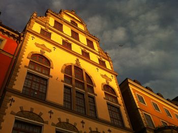 Low angle view of building against sky