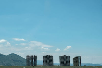 Mass housing building constructions at the foot of mount erciyes