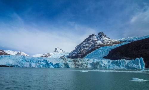 Scenic view of perito-moreno glacier