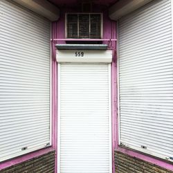 Close-up of closed door