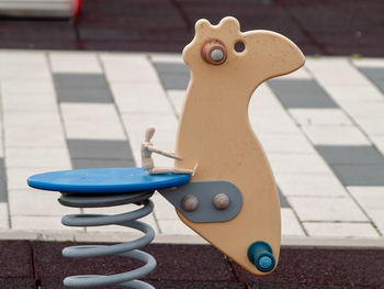 Close-up of stuffed toy on table