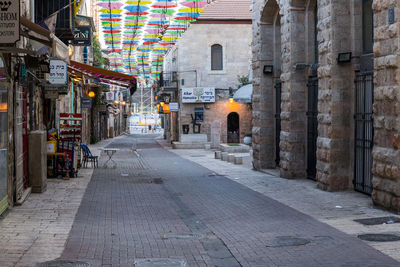 Street amidst buildings in city