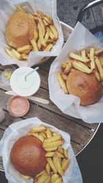 Close-up of served food