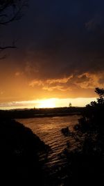 Scenic view of landscape against cloudy sky