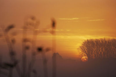 Scenic view of sky at sunset