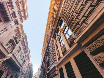 Low angle view of buildings against sky