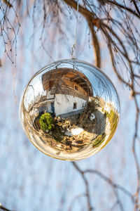 Close-up of crystal ball