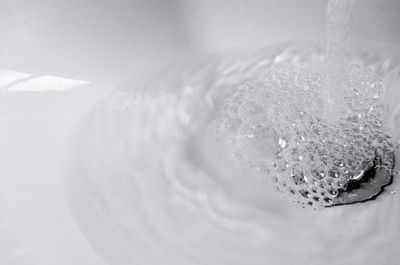 Close-up of water in sink