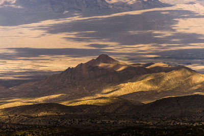 Scenic view of landscape against sky during sunset