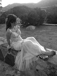 Young woman standing in park