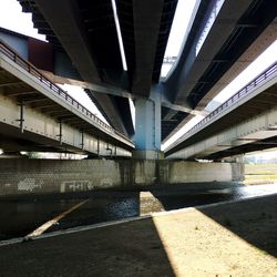 Low angle view of bridge over water