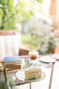 Close-up of food on table