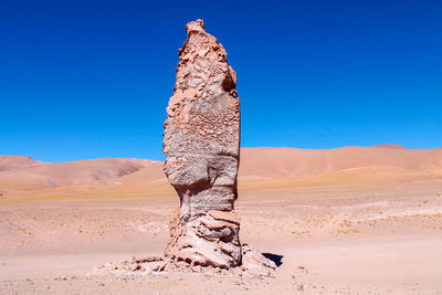 Full frame shot of desert against clear sky