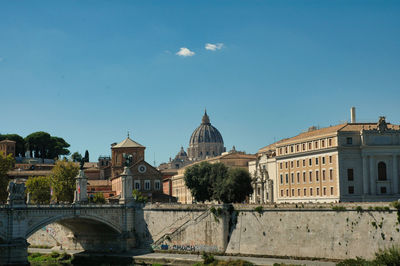 Picture taken in rome, looking towards vatican city.