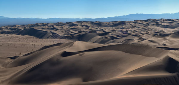 View from nature and landscapes of dasht e lut or sahara desert. middle east desert