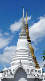 Low angle view of traditional building against sky