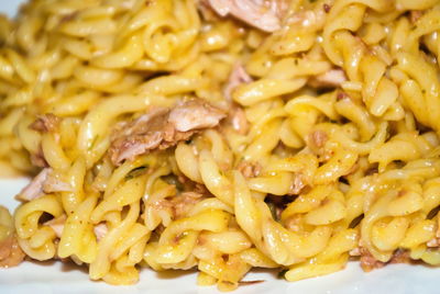 Close-up of pasta in plate