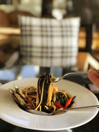 Close-up of food on plate