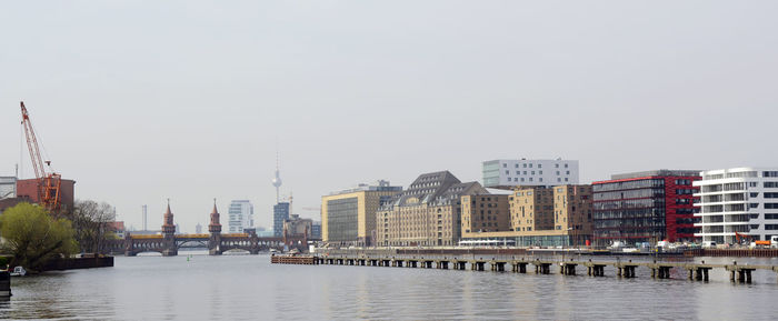 City skyline with waterfront