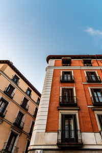 Low angle view of building against clear sky