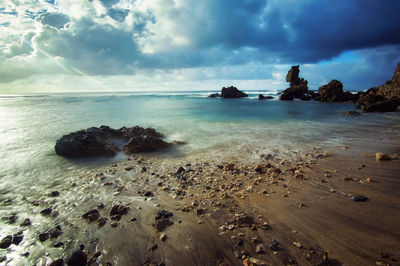 Scenic view of sea against sky