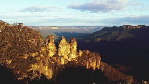 Panoramic view of landscape against sky