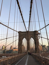 Low angle view of bridge against sky