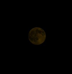 Low angle view of moon in sky