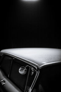Close-up of car on table