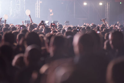 Crowd at music concert