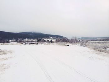 Snow covered landscape