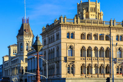 Low angle view of historical building against sky