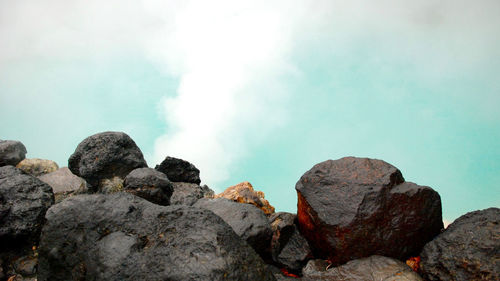 Rocks against sky