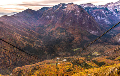 Scenic view of mountain range