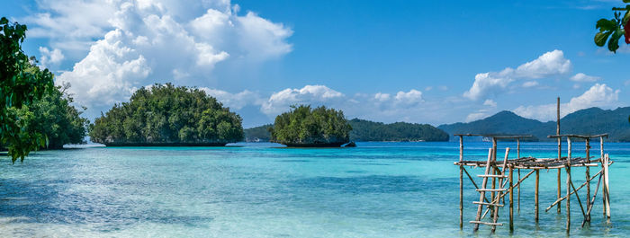 Panoramic view of sea against sky