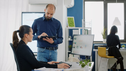 Business people working at office