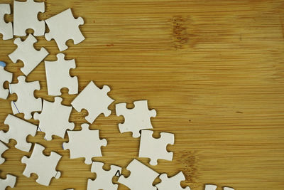 Full frame shot of wooden table