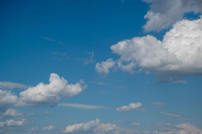 Low angle view of clouds in sky