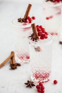 Close-up of drink on table