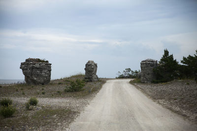 Limestone pillars, gotland, sweden