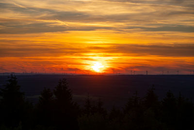 Scenic view of sunset