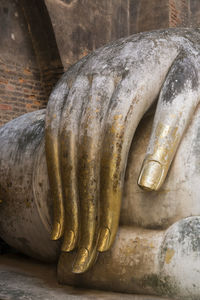 Close-up of statue of buddha