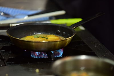 Close-up of soup in bowl