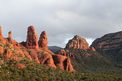 Panorama of sedona mountain landscape in beautiful light, arizona, usa