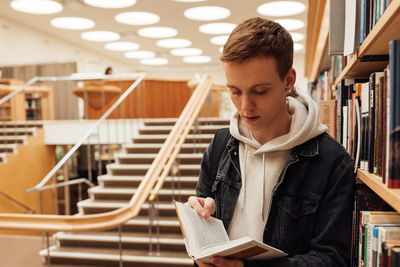 Young man using mobile phone