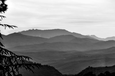 Scenic view of mountains