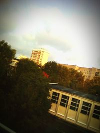 Buildings against sky in city