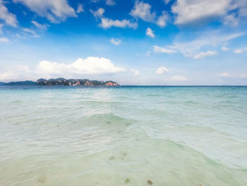 Scenic view of sea against sky