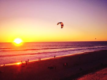Sunset over sea
