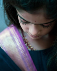 Close-up portrait of a girl